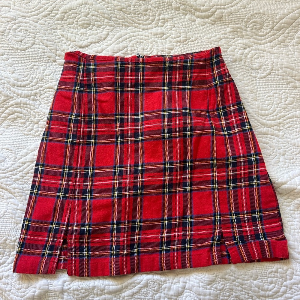 Brandy Melville plaid mini skirt